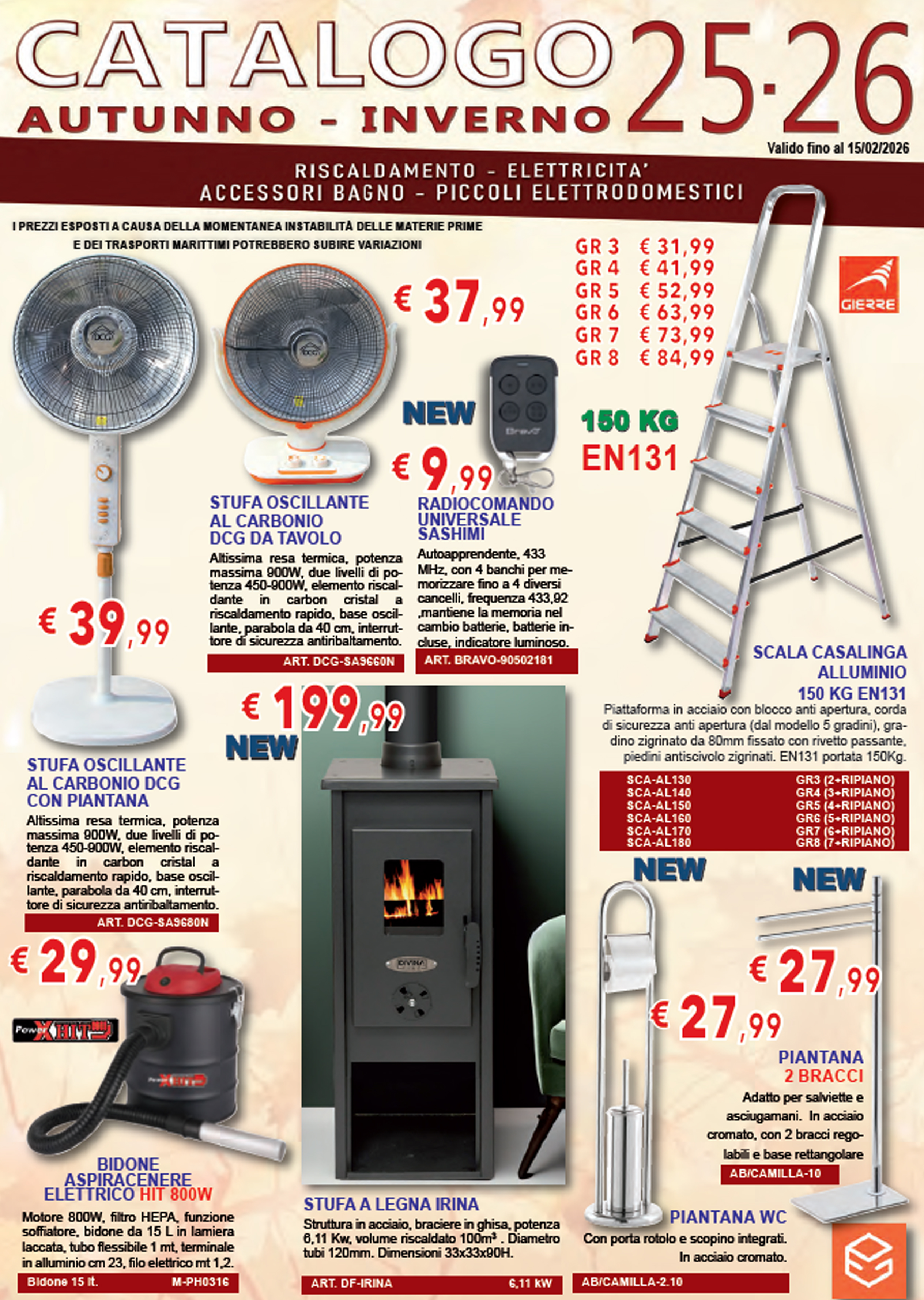 volantino riscaldamento