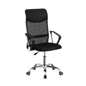 Poltrona direzionale a gas c/braccioli classy nero