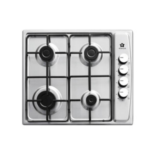 Piano cottura inox gas 60cm griglia acc