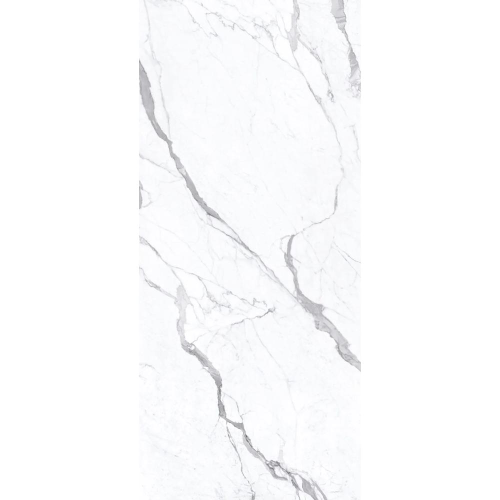 Pannello Murale in UV Effetto Marmo Lucido cm.120x61x0,3 Bianco