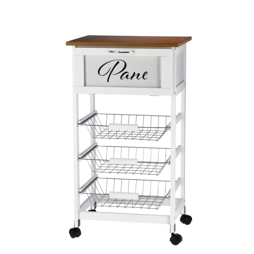 Carrello Mdf Naturale Cm47X37Xh85