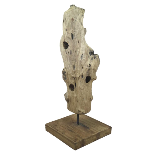 Tronco portabottiglie in legno per 12 bottiglie