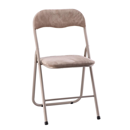 Sedia Pieg Fer Nadia Beige 44X47X80