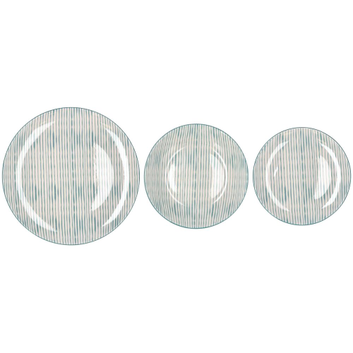 Serviz Piatti Porce Reece Azzu 18Pz