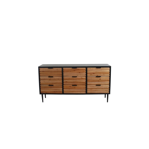 Credenza Legno 9Cassetti 150X38Xh80