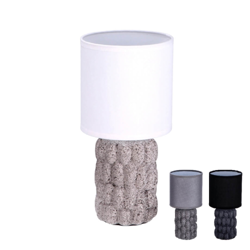 Lampada con base in ceramica Nas ass. 3 colori