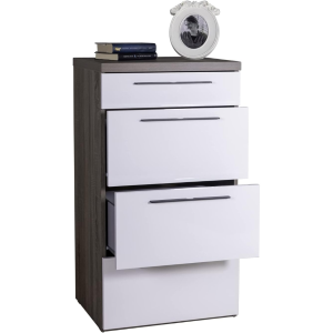 Cassettiera 3+1 cass. cm60xp45h110,8 bia/rov