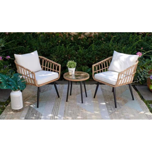 Set aluminum rattan fresia 3pz