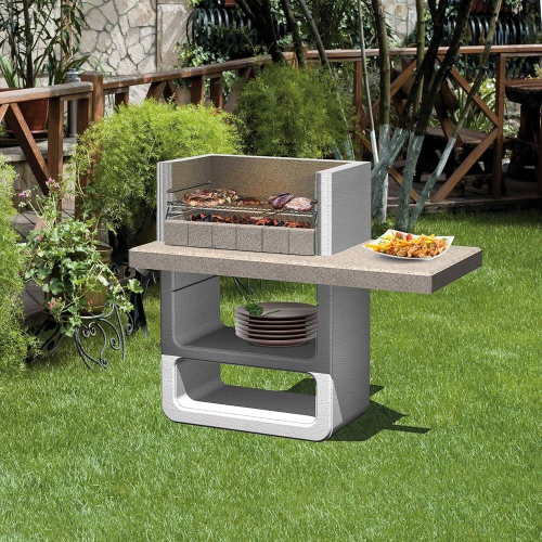 Barbecue calcestruzzo Agadir Legna 125x64x110H