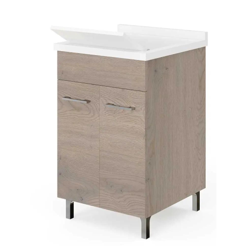 Mobile lavatoio cm 60x50x83H noce americano