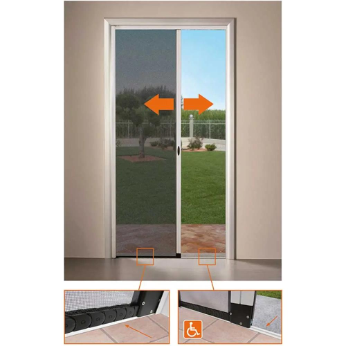 Zanzariera Eco Carrarmato TANKE Laterale 135x250 Bianco 9016