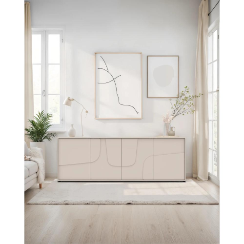 Sideboard Madia 4 Ante Atlas stone cashmere