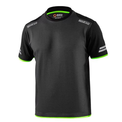 T-shirt tech tucson Grigio Scuro/Verde Fluo