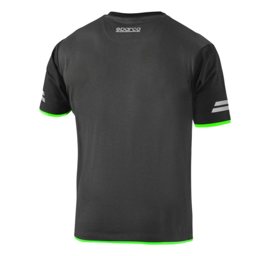 T-shirt tech tucson Grigio Scuro/Verde Fluo