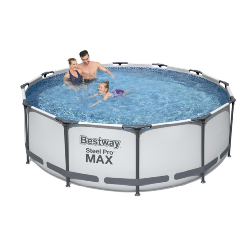 Piscina CM 366X100H Mod. 56418 Tonda Steel pro Max LT. 9150