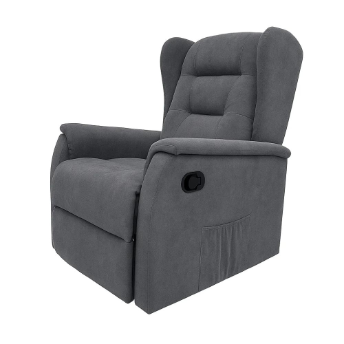 Poltrona recliner Ariel manuale grigio scuro 
