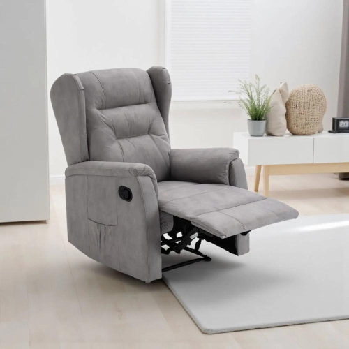 Poltrona recliner Ariel manuale grigio scuro 