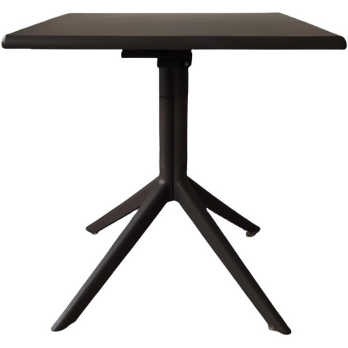 Tavolo Calahonda Top Pieghevole 70X70Xh.75Cm Nero