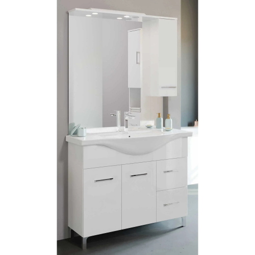 Mobile bagno venere cm.106x50x191H Bianco/Lucido