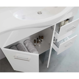 Mobile bagno venere cm.106x50x191H Bianco/Lucido