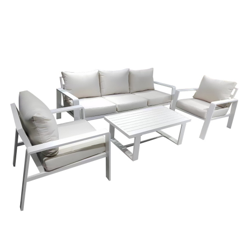 Set Divano Bally Pezzi 4 T Bianco