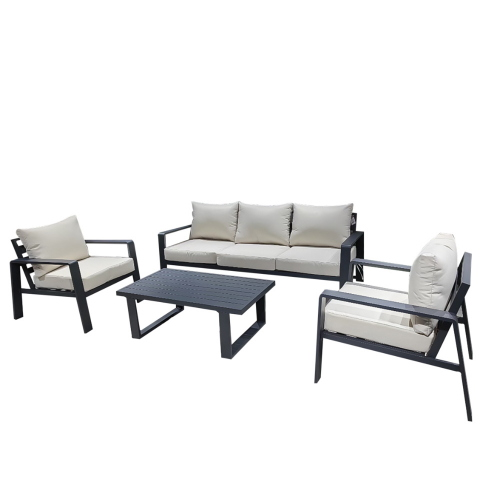Set Divano Bally Pezzi 4 Antracite