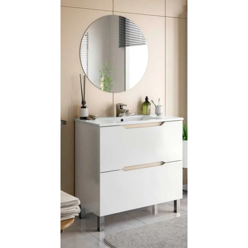 Mobile bagno lea 80 2c bianco/rover