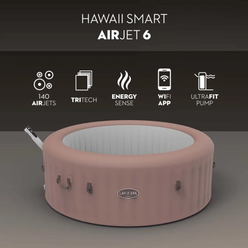 Idromassaggio gonfiabile Hawaii Lay-Z-Spa AirJet 4-6 persone