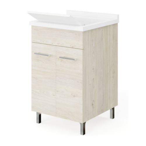 Lavatoio c/mob.50x50 rovere ghiacci