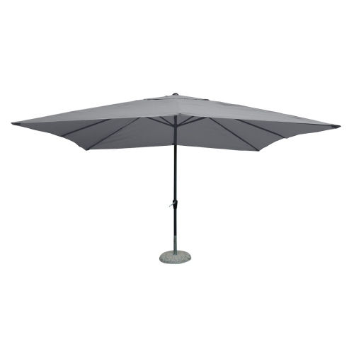 Ombrellone in alluminio 3X3 8 stecche tortora
