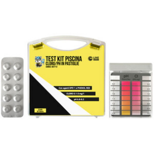 Test kit piscina cloro/ph in pastiglie