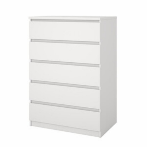 Kit cassettiera naia 5 cass 77x50x111cm bianco