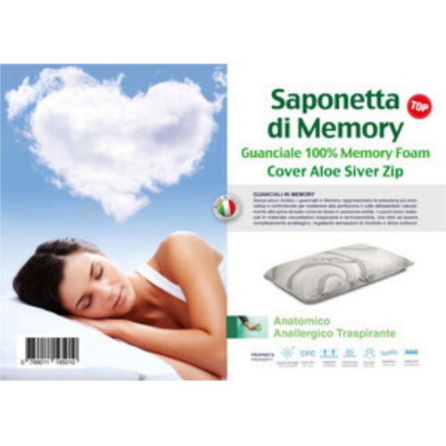 Guanciale memory foam saponetta h.15