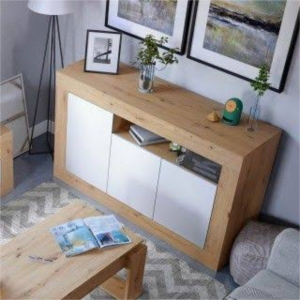 MADIA 3 ANTE 144X42X87 CM BIANCO ROVERE