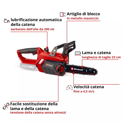 Elettrosega a batteria GE-LC 18 Li Solo PXC