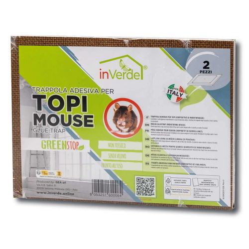 Tavolette adesive x topi 19x28(2pz)