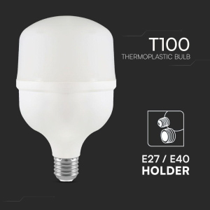 Lampadina 40w e27 t120 6500k   con adattatore e40