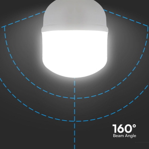 Lampadina 40w e27 t120 6500k   con adattatore e40