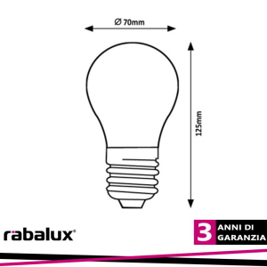 Lampadina filamento led, e27 a70, 18w, 2452lm, 4000k