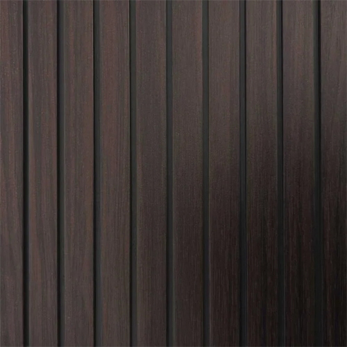 Pannello Murale in PVC Doghe in Legno cm 280x30x1 Noce Scuro
