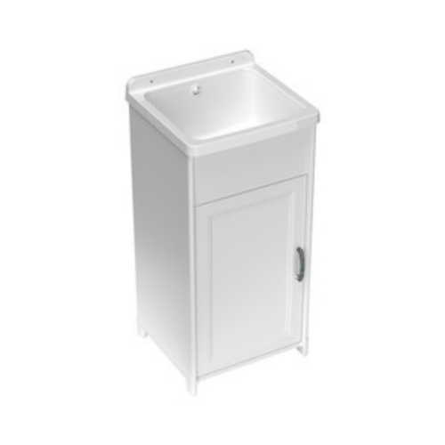 Kit lavatoio resina antiacido 40x40cm bianco