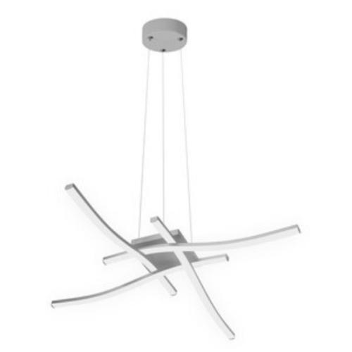Lampada sosp led tratti 35w 4000k 3150lm silver 4l