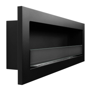 Biocamino da incasso parete 120x40 livorno 120 nero