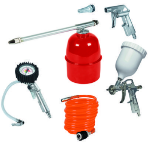 Set 5 accessori per compressore