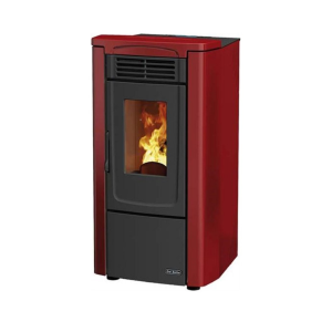 Stufa a Pellet EDY Dal Zotto 7 Kw col. Bordeaux