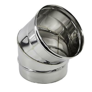 Gomito 45° Inox Ø 80