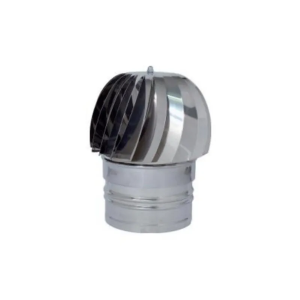 Fumaiolo Girevole Globo Tondo (Attacco Maschio) inox Ø120