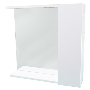 Specchiera 1A cm 60 col. Bianco con faro led