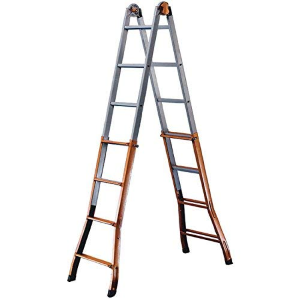 Scala telescopica acciaio super