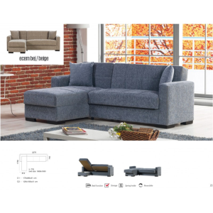 Divano Prontoletto Merlin Corner Beige